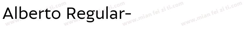 Alberto Regular字体转换